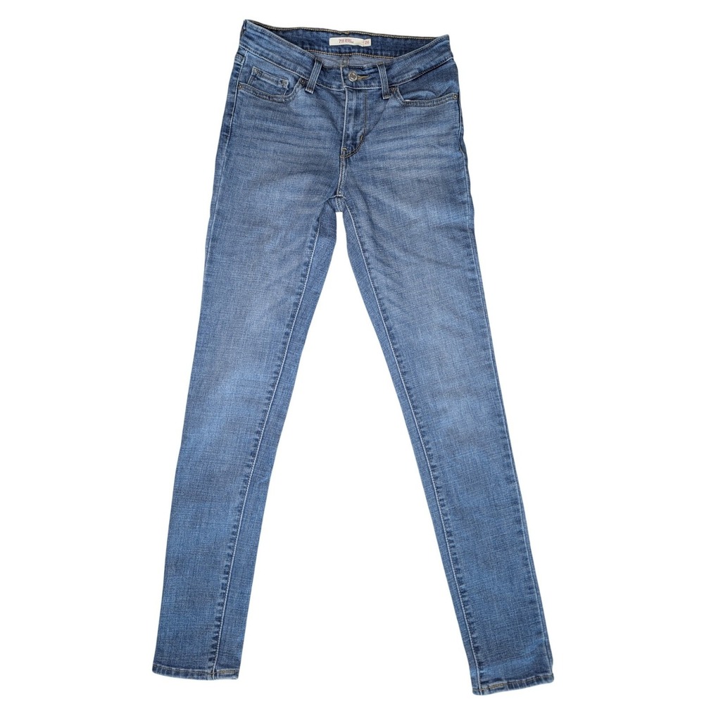 Levi's W26 X L32 Women's Blue Medium Wash Skinny‎ Jeans